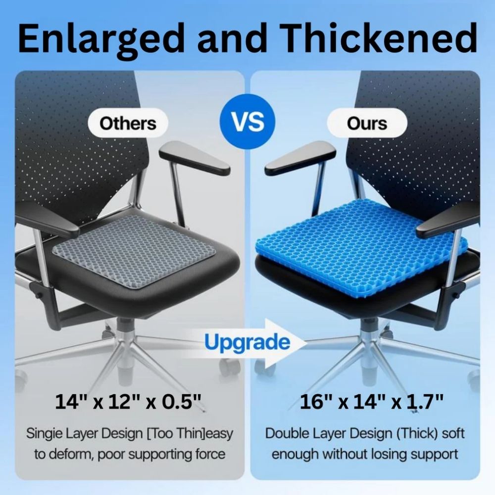 BreezeBase™ - Seat Cushion for All-Day Comfort